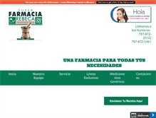 Tablet Screenshot of farmaciarebeca.com